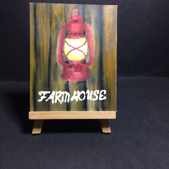 Country Painting (little red lantern) Farmhouse - Picture 4 of 4